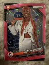 2025 Panini WNBA Prizm Saniya Rivers RC Pink Velocity Rookie /79 Connecticut Sun