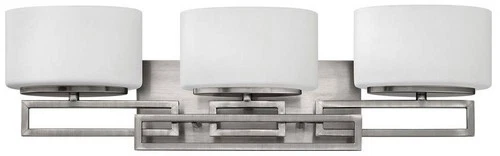 Hinkley Lanza Nickel 25" Wide Bathroom Wall Light - Picture 2 of 8