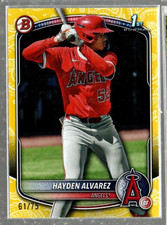 2025 Bowman Prospects Yellow #BP12 Hayden Alvarez /75