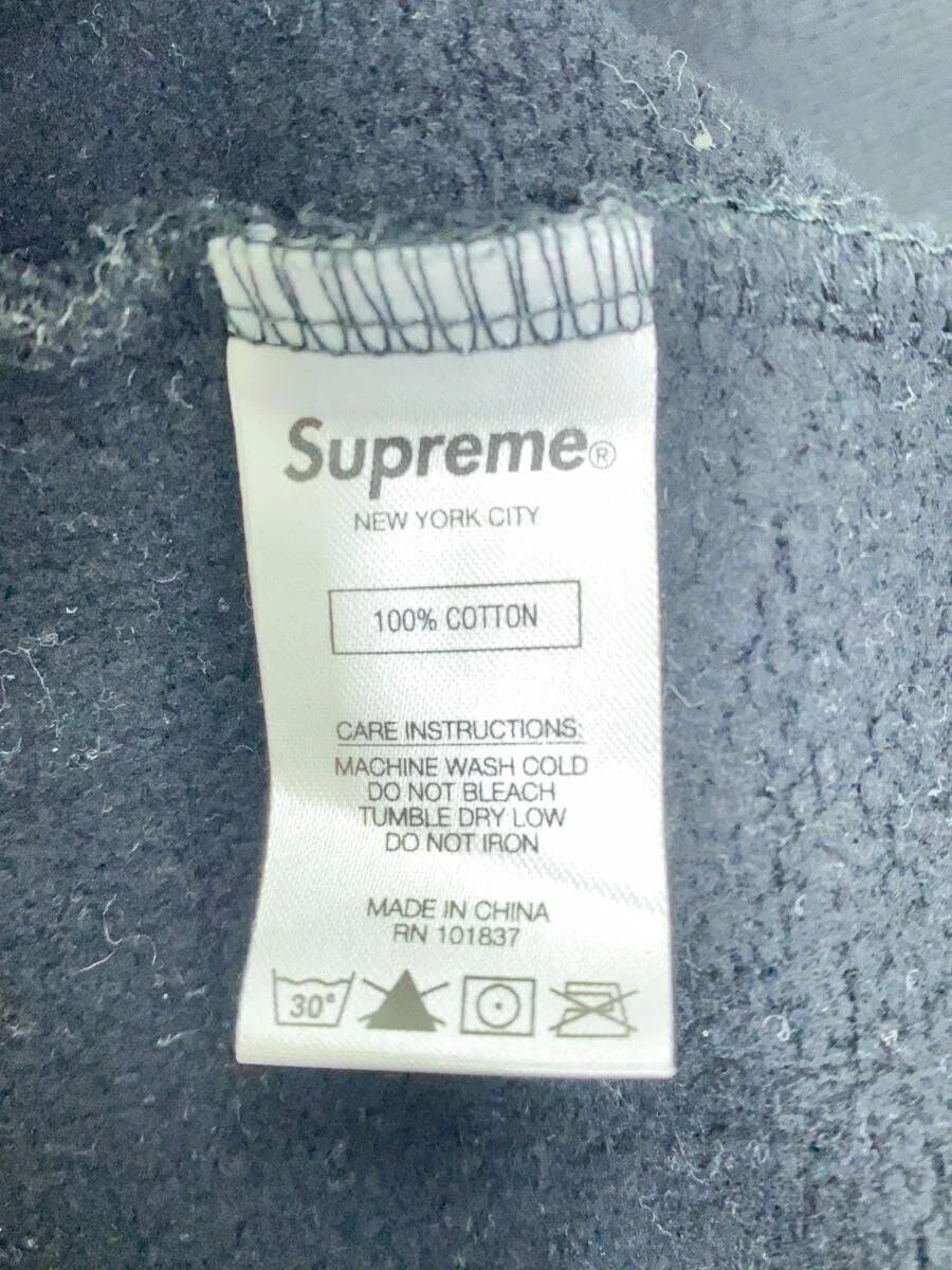 Supreme Felpa con Cappuccio S Cotone BLK 19AW Logo Specchiato Camicia con Cappuccio