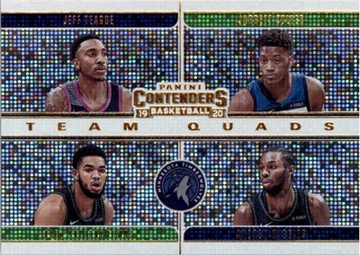 2019-20 Contenders Team Quads 18 A Wiggins J Culver J Teague K Towns BSK