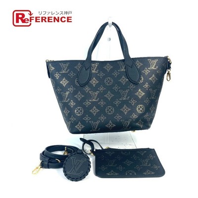 Louis Vuitton Mahina Tote Black leather Bag Blossom Crossbody | eBay