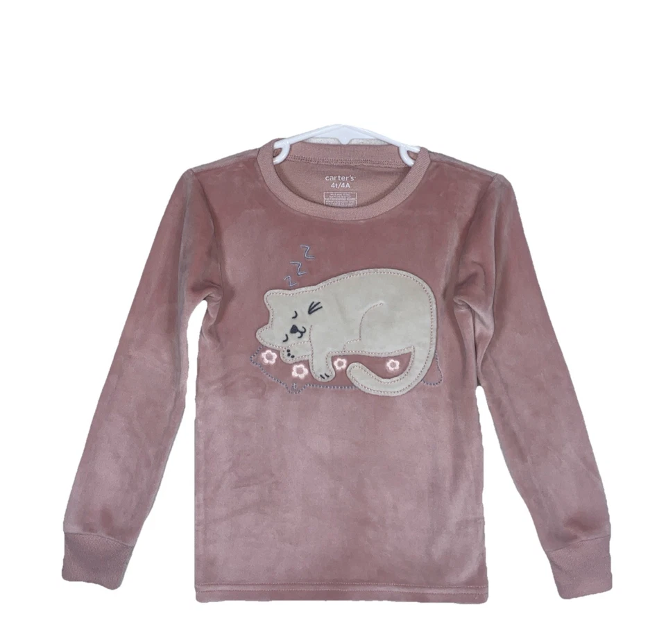 Paquete de 2 suéteres para niñas talla 4T rosa polar y algodón, Carter’s, jumping beans Foto 2 de 4