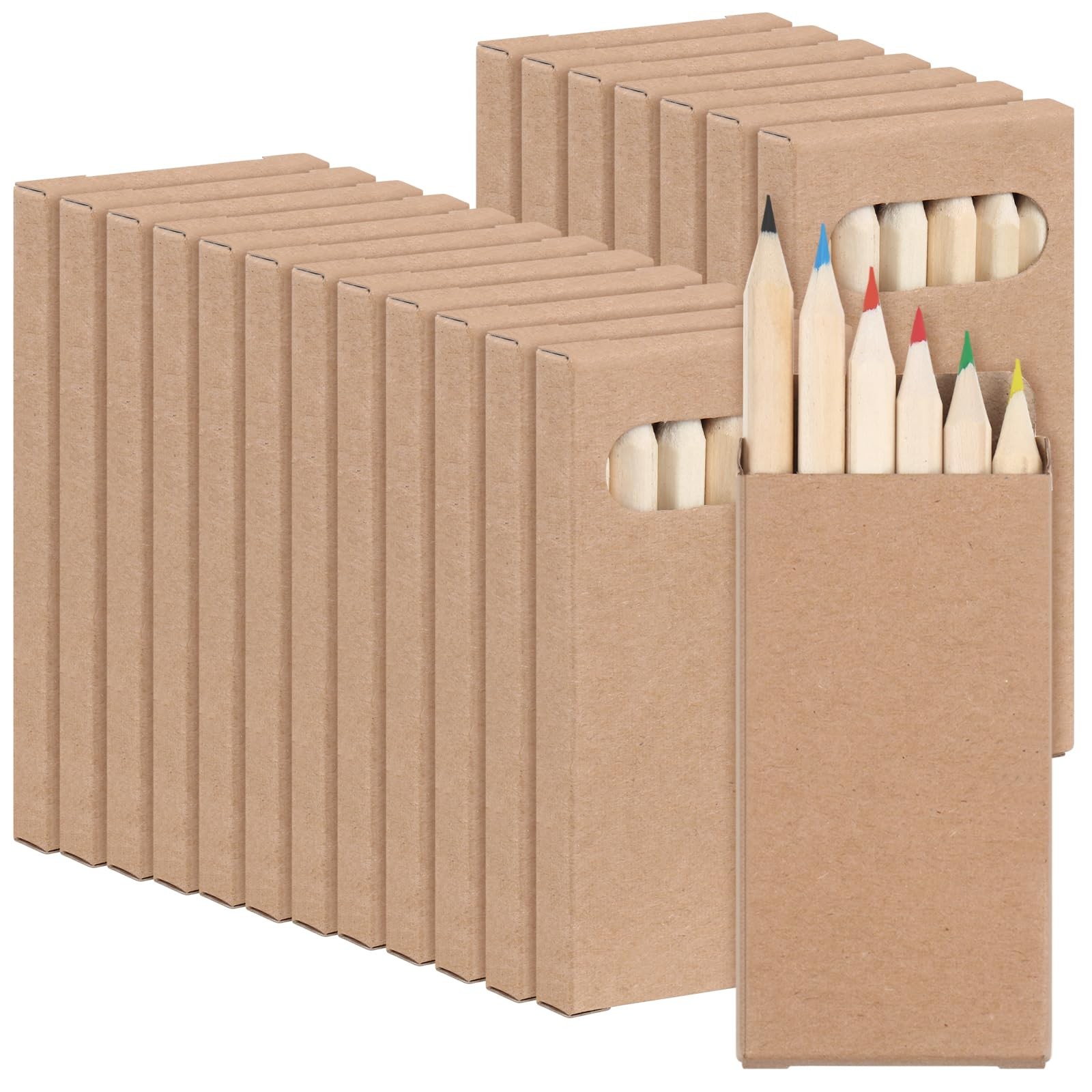 Bulk 3.5 Inch Coloring Drawing Pencil In Kraft ...