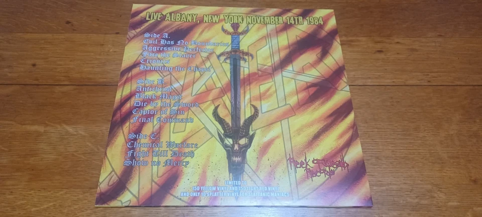 Slayer - Don't Break The Slayer - Reek of Death Lim 150 Yellow Vinyl Kreator Foto 4 de 4