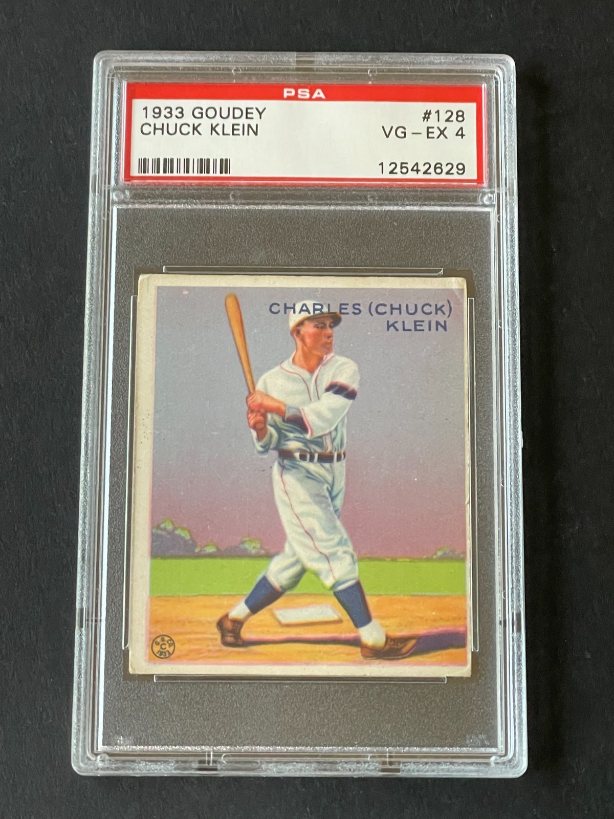 1933 Goudey Chuck Klein PSA 4 VG-EX #128