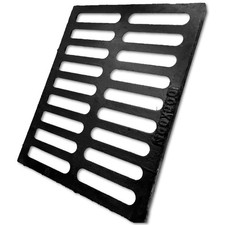 DuuMuut Cast Iron Drain Grate 20x16 in, B-Class 28100 lbs 20x16-B, Black 