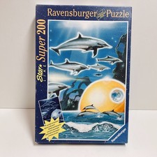 Ravensburger - 200 Teile Star Line Puzzle - Wunderbare Delphinwelt 139095 - GUT