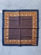 CELINE (Paris) Mens Pocket Square SILK Handkerchief - Scarf. NEW.
