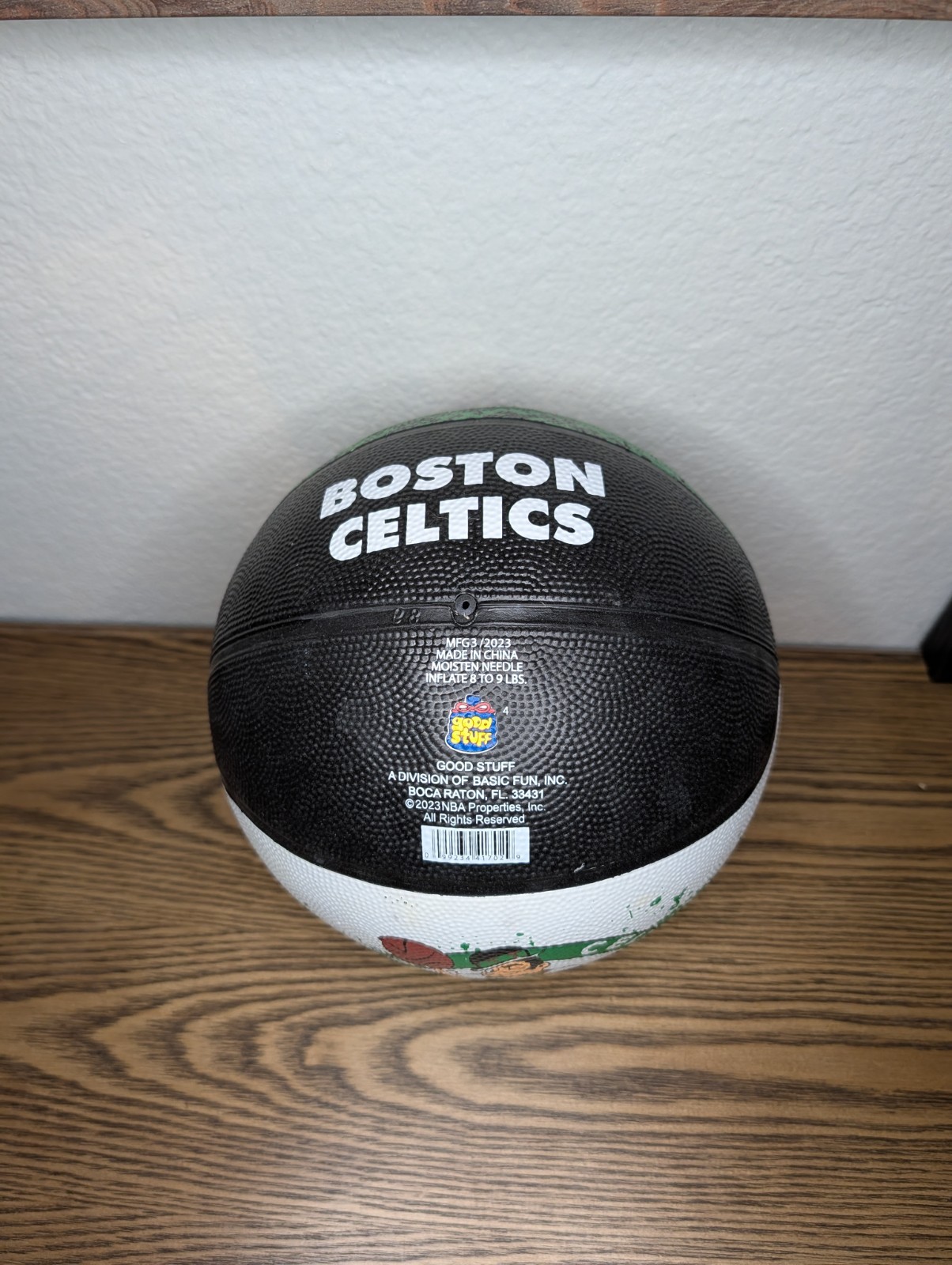GOOD STUFF NBA Team Boston Celtics Basketball - Label Slightly Skewed - New