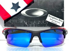 NEW Oakley FLAK 2.0 American Heritage POLARIZED Galaxy Blue Sunglass 9188-G9