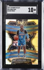 2019-20 PANINI SELECT SILVER PRIZM #28 CHRIS PAUL SGC 10 GM