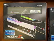 G.SKILL 32GB (16GBx2) DDR5 RGB 6400 XMP3.0 RAM F5-6400J3239G16GA2-TZ5RK 