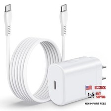 25W Fast Type C Charger for Samsung Galaxy A17 White USB C Charger with Cable
