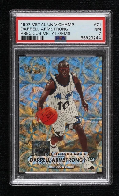 1997 Metal Universe Championship Preview PMG 13/50 Darrell Armstrong #71 PSA 7