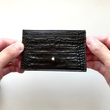Montblanc Passcase Card Case Black 7cm x 11cm x 0.5cm Holds 3 Cards Compact