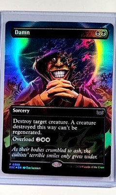 2024 MTG Magic the Gathering DSC Commander Borderless Foil Promo #369 Damn