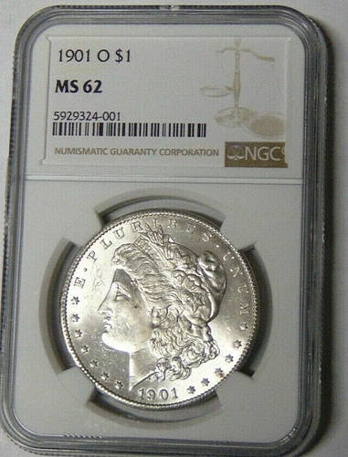 NGC MS62 1901-O Morgan Silver Dollar New Orleans Mint #5929324-001