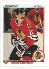 MICHEL GOULET 1990-91 UPPER DECK CARD NEAR MINT CONDITION