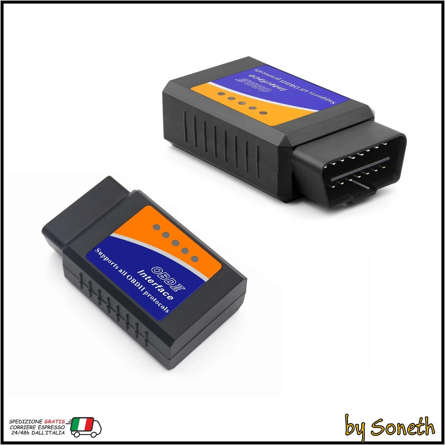 ELM327 OBD2 OBDII SCANNER PER DIAGNOSI AUTO MOTO CAMION BLUETOOTH IOS ANDROID PC - Miniatura 2