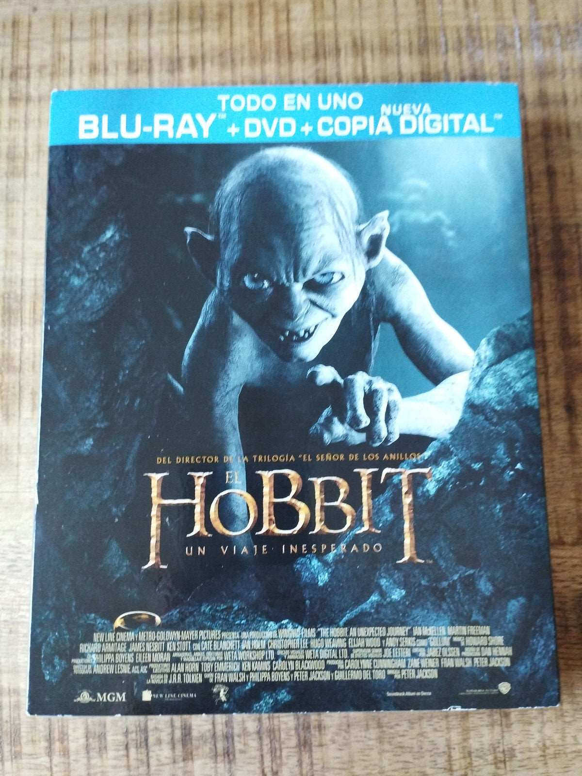The Hobbit A Unexpected Journey - Blu-Ray + DVD + Book Spanish English Am