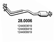 ASSO Katalysator Vorne für MERCEDES-BENZ 124 123 G-Klasse