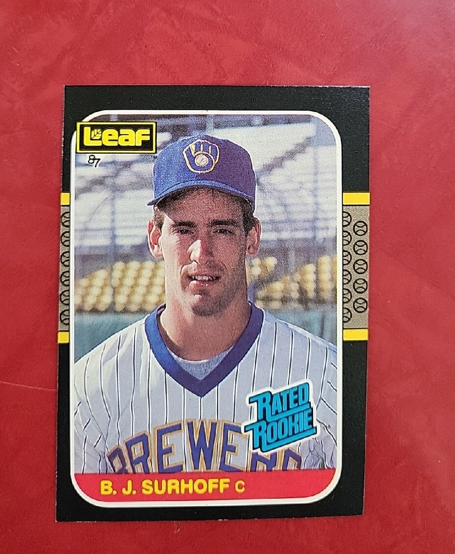 1987 Leaf BJ Surhoff Rookie #28 ERROR - PICTURE SHIFTED | eBay
