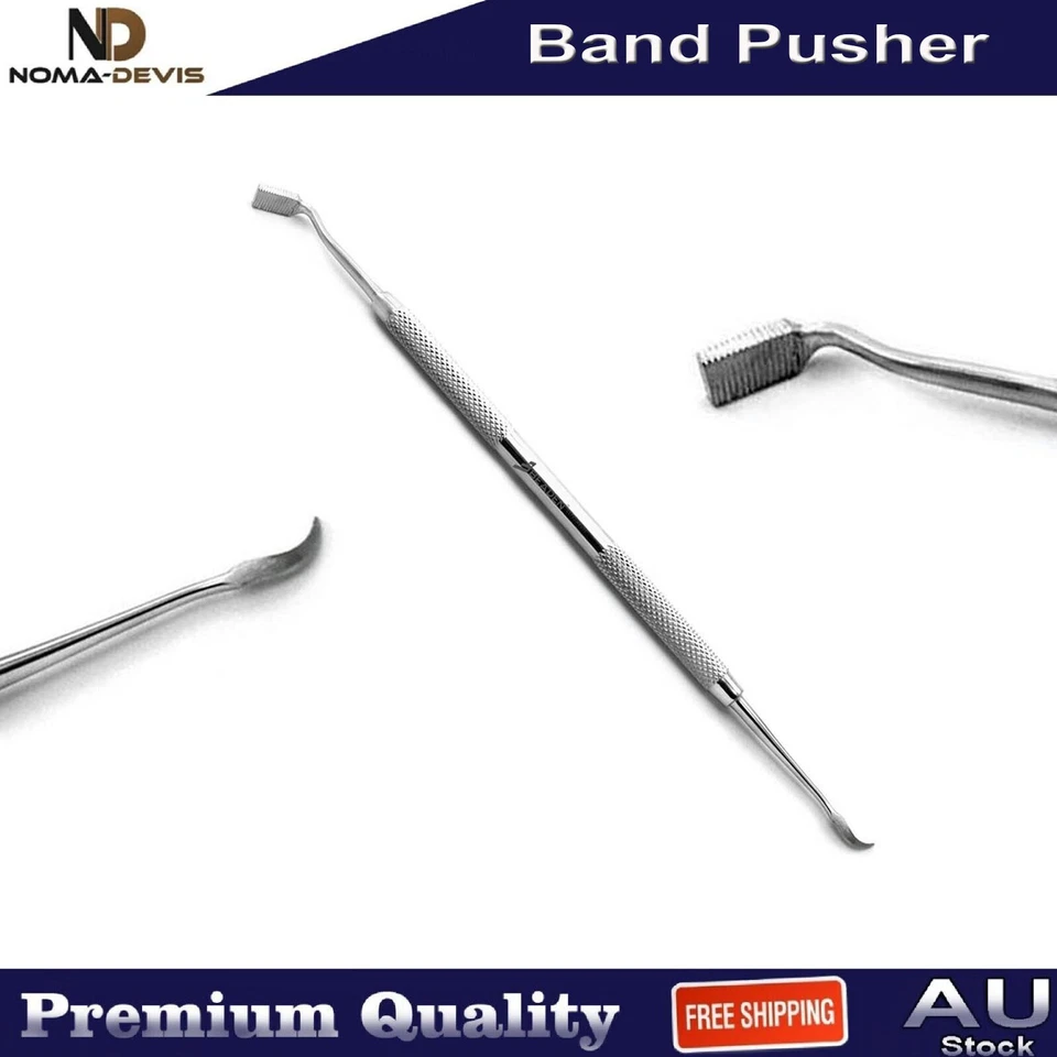 Empujador de banda de ortodoncia escalador colocación bandas de asiento removedor alicate herramientas dentales Foto 4 de 4