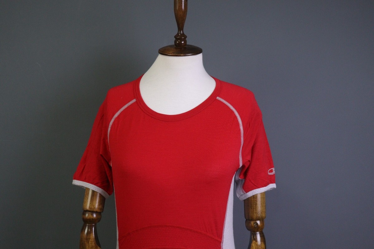 Icebreaker Gt 150 New Zeeland Merino Red Short Sleeve Top