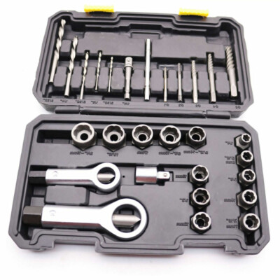 Mutternsprenger Satz Schraubenausdreher Set 29 Stück Broken Screw Extractor Kit