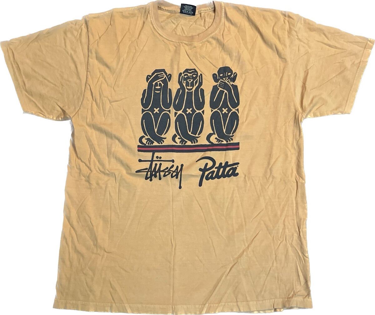 Patta Stussy Three Wise Monkeys Hear Speak See No Evil T Patta Stussy Three Wise Monkeys Hear Speak See No Evil T