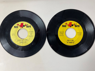 THE SHANGRI-LAS LEADER OF THE PACK 1964 ! PLUS Give Us Your Blessings TWO 45's