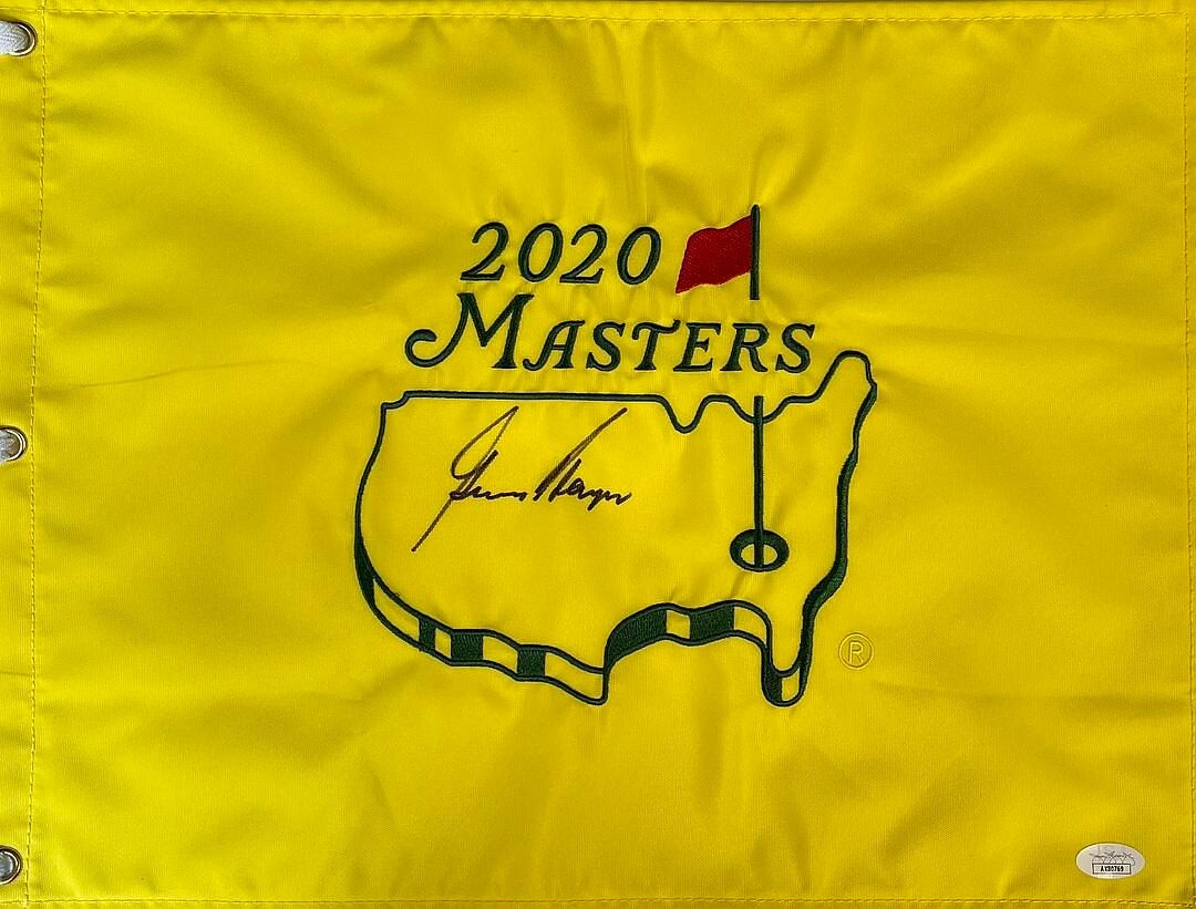 Gary Player Autographed Signed 2020 Masters Pin Flag - JSA#AK80769 