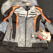 Cortech Hyper-Flo Orange Grey Mens Motorcycle...