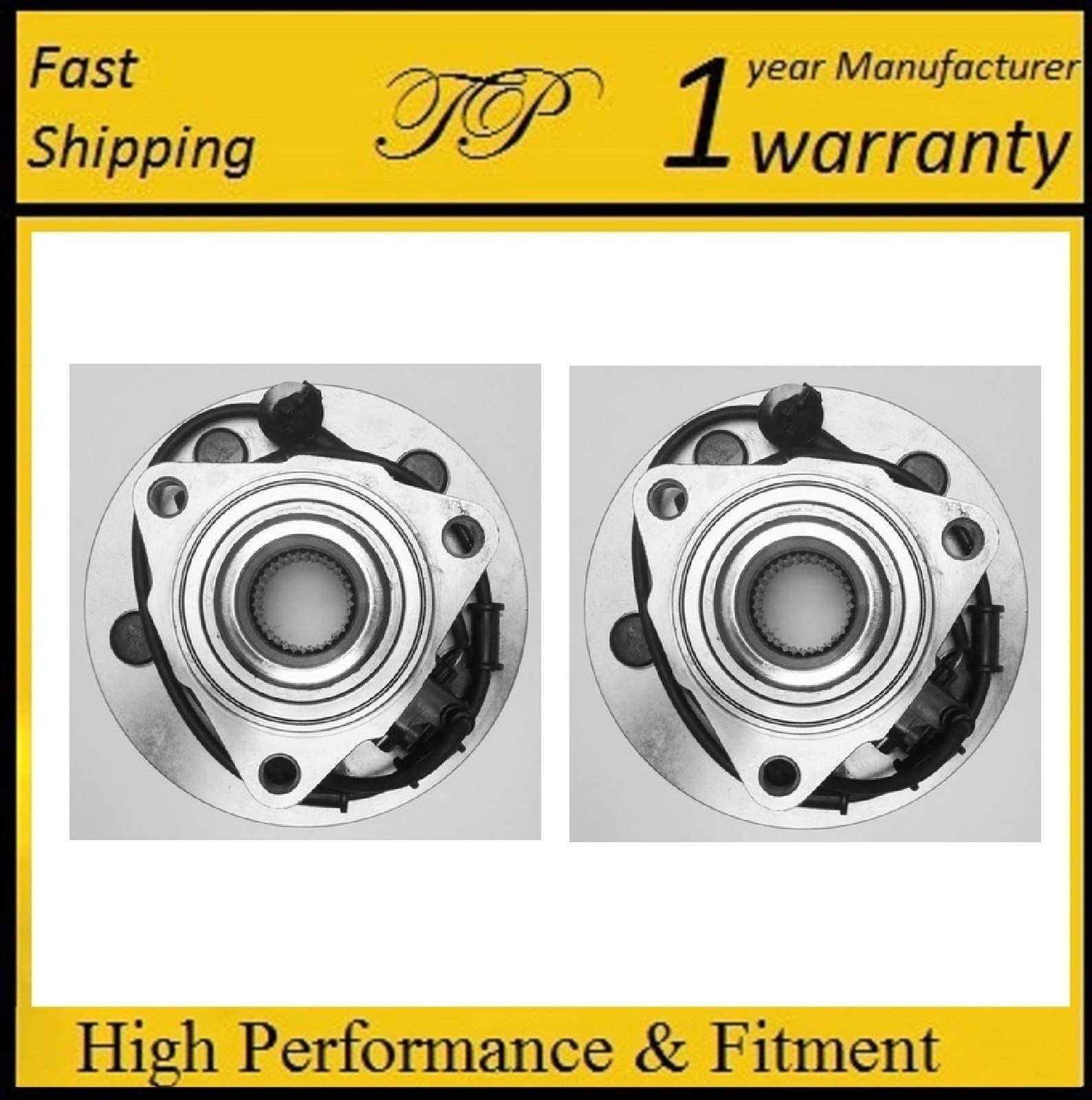 5 Lug Hub Assembly Front Wheel Hub & Bearing Assembly For 2006 2009 Dodge Durango 2007 2009 Chrysler Aspen L 285723