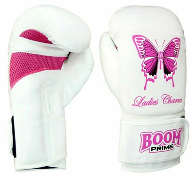 KIKFIT Damen Boxhandschuhe Pink Frauen 10oz 12oz Training Sparring Gym Workout Handschuhe