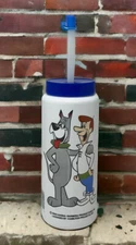 Vintage 1990 Jetsons Water Bottle Hanna Barbera George Astro Gym 9” Made In USA