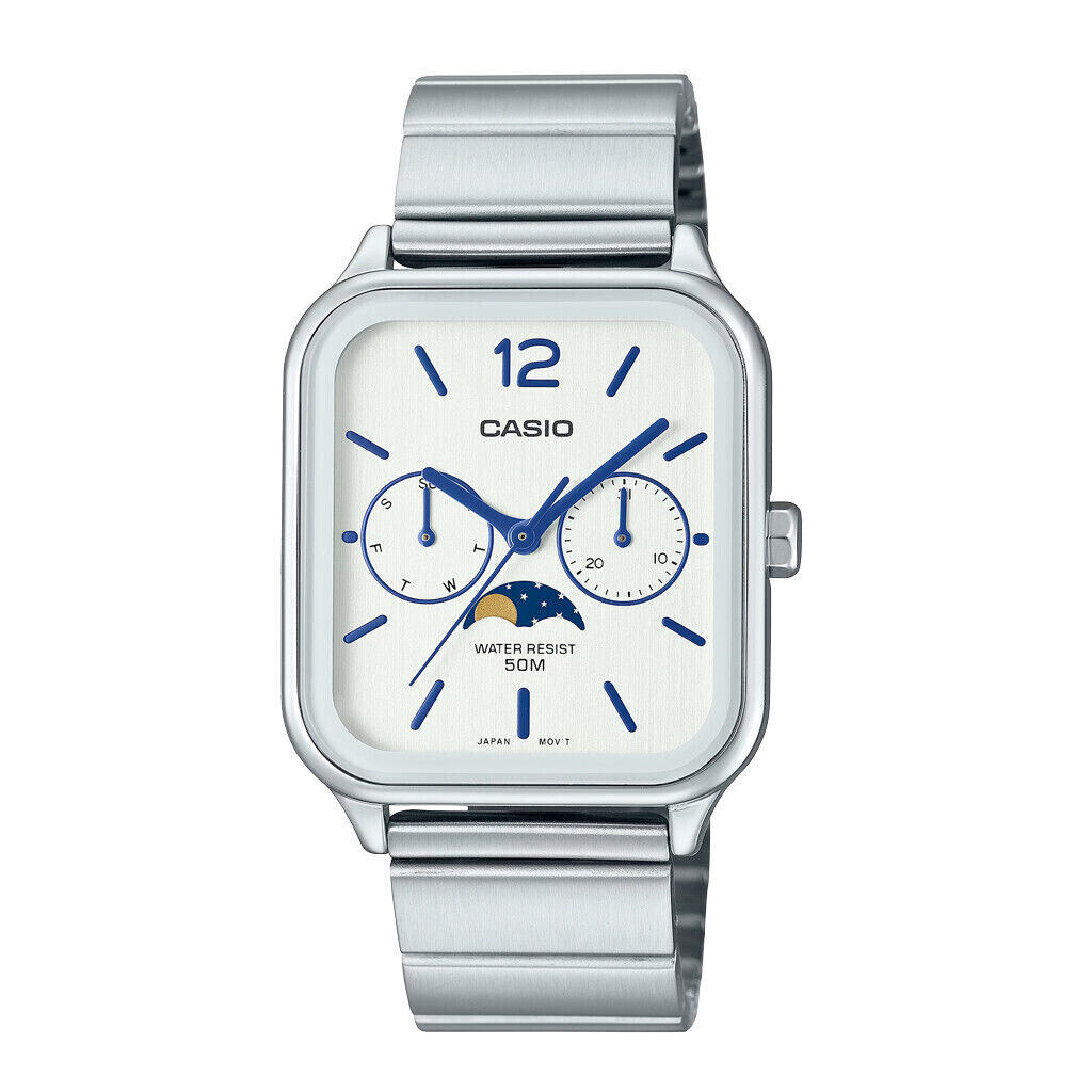 Casio MTP-M305D-7A Moonphase Quartz Stainless Steel Men's Casio MTP-M305D-7A Moonphase Quartz Stainless Steel Men's