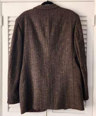 J.D. Christopher London New York Size 42L Brown Men's Suit Blazer