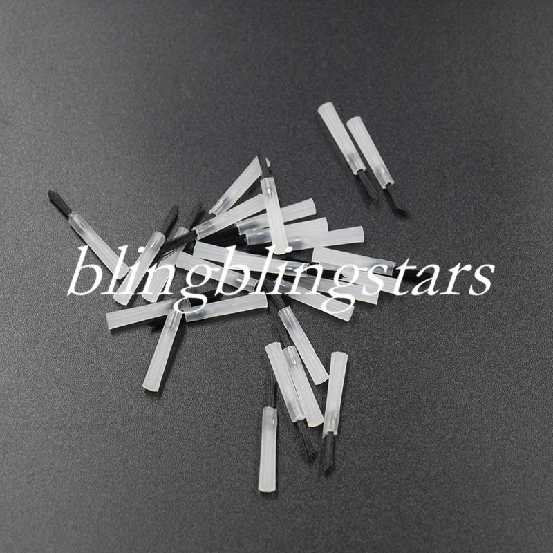 600 Pcs Dental Disposable Composite Brush Tips - Black Applicators - 6 Packs