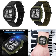 Fashion Unisex Sport Watch LED Large Digital Waterproof Multifunction Wristwatch