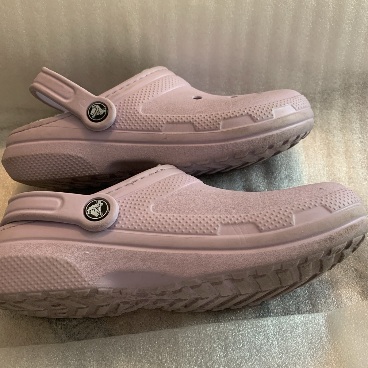 Crocs Unisex Classic Lined Clog Style 203591 Lavender Color Size W