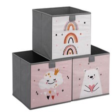 Cube Rangement Jouet Enfant - Lot 3x Rangement Chambre Enfant Pliable