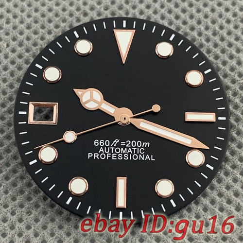 Reloj de 29 mm esfera y manecillas ajustadas movimiento NH35 9 en punto corona reloj para zurdos - Imagen 8 de 68