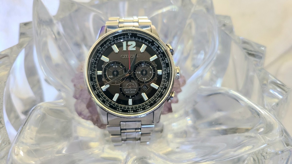 Men's Citizen EcoDrive Nighthawk Chronograph Watch B620-S111692