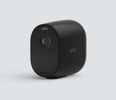 ONE Arlo Essential Wireless Spotlight Outdoor Camera 1080P Alexa Amazon Black