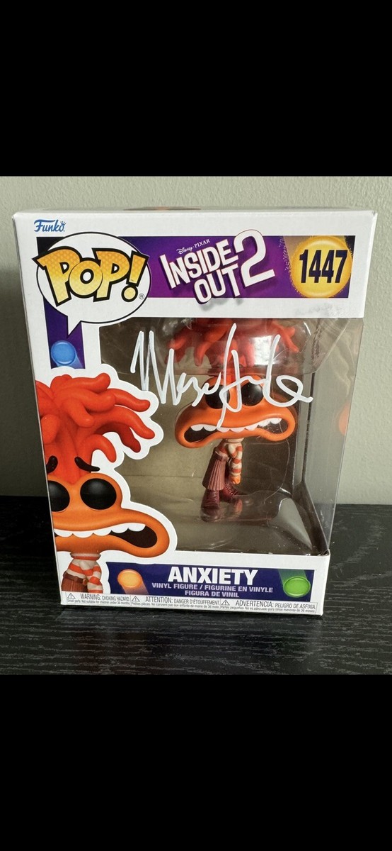 Disney Inside Out 2 Anxiety Funko Pop Autographed by Maya Hawke