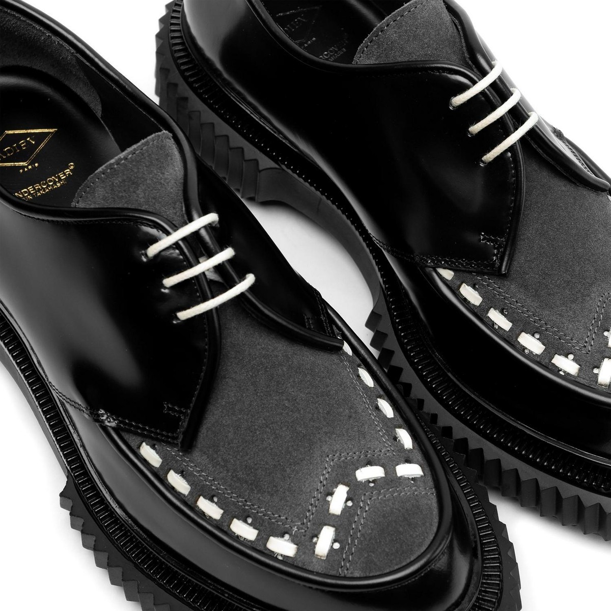 UNDERCOVER SHOES Adieu Paris Black Gray White UC2C4F01 Shoe