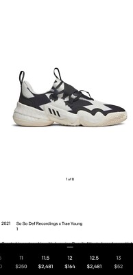 Size 12 - adidas So So Def Recordings x Trae Young 1 White