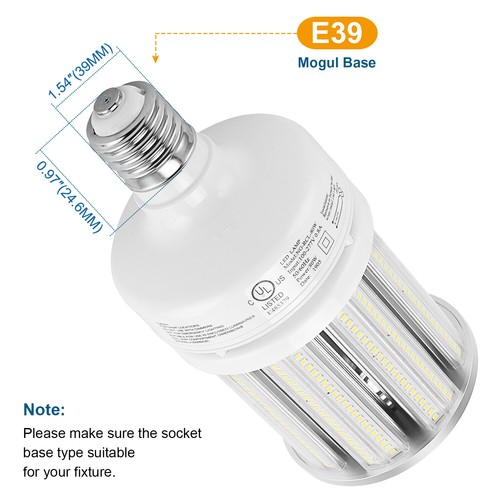 80W LED Corn Cob Light Bulb for Workshop Garage Warehouse Factory 5000K 11200Lm - Picture 9 of 12